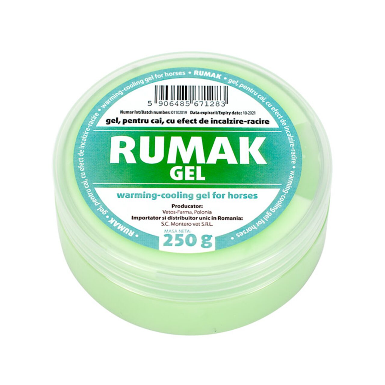 Rumak Gel 250 g – gel terapie dublă cu efect de încălzire și răcire pentru recuperare musculară a cailor Rumak Gel 250 g – gel terapie dublă cu efect de încălzire și răcire pentru recuperare musculară a cailor