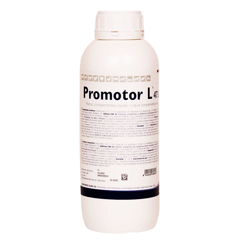 Promotor L-47 Calier 1 L – supliment lichid cu vitamine și minerale pentru păsări și animale, susține imunitatea și performanța