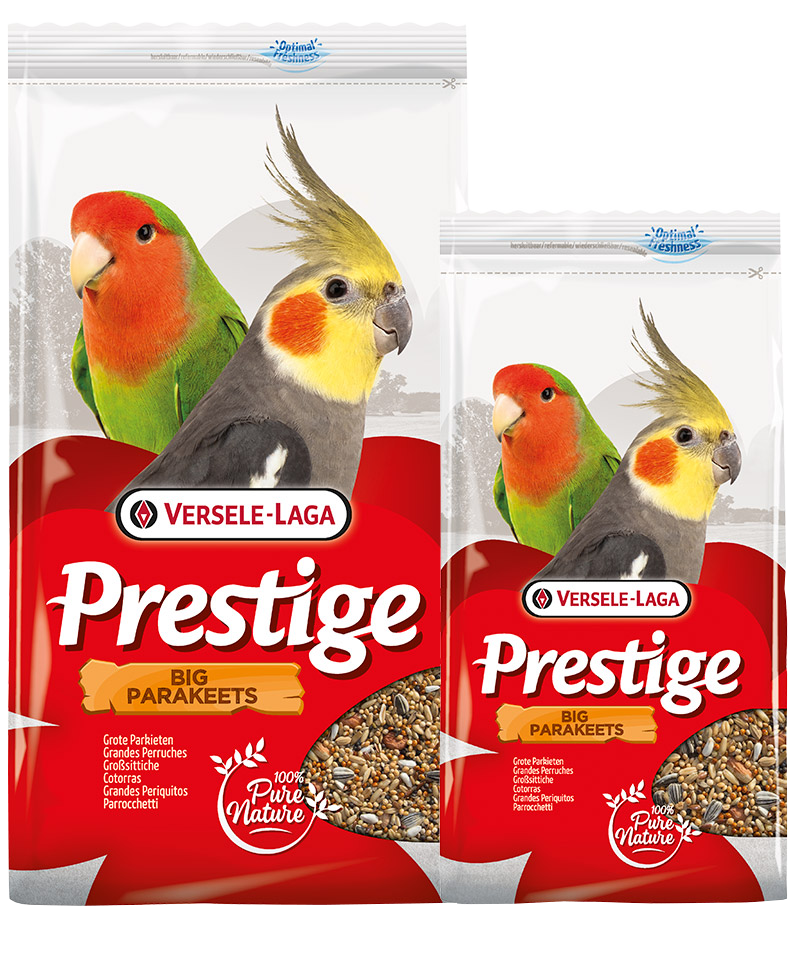 Versele Laga Prestige Big Parakeets 4 kg – hrană completă pentru papagali mari, penaj strălucitor și vitalitate
