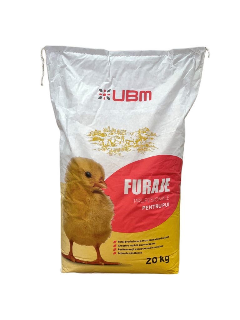 Furaj Profesional PROTENA MAX Pui Starter 20 kg – Formula completă pentru adaptare rapidă la hrana solidă