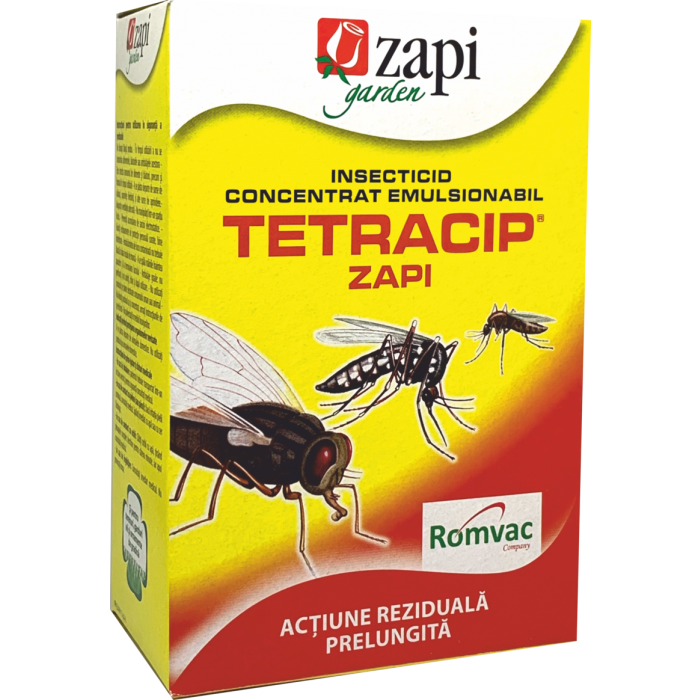 TETRACIP ZAPI - insecticid concentrat emulsionabil pentru combaterea insectelor târâtoare, cu acțiune rapidă și reziduală TETRACIP ZAPI - insecticid concentrat emulsionabil pentru combaterea insectelor târâtoare, cu acțiune rapidă și reziduală